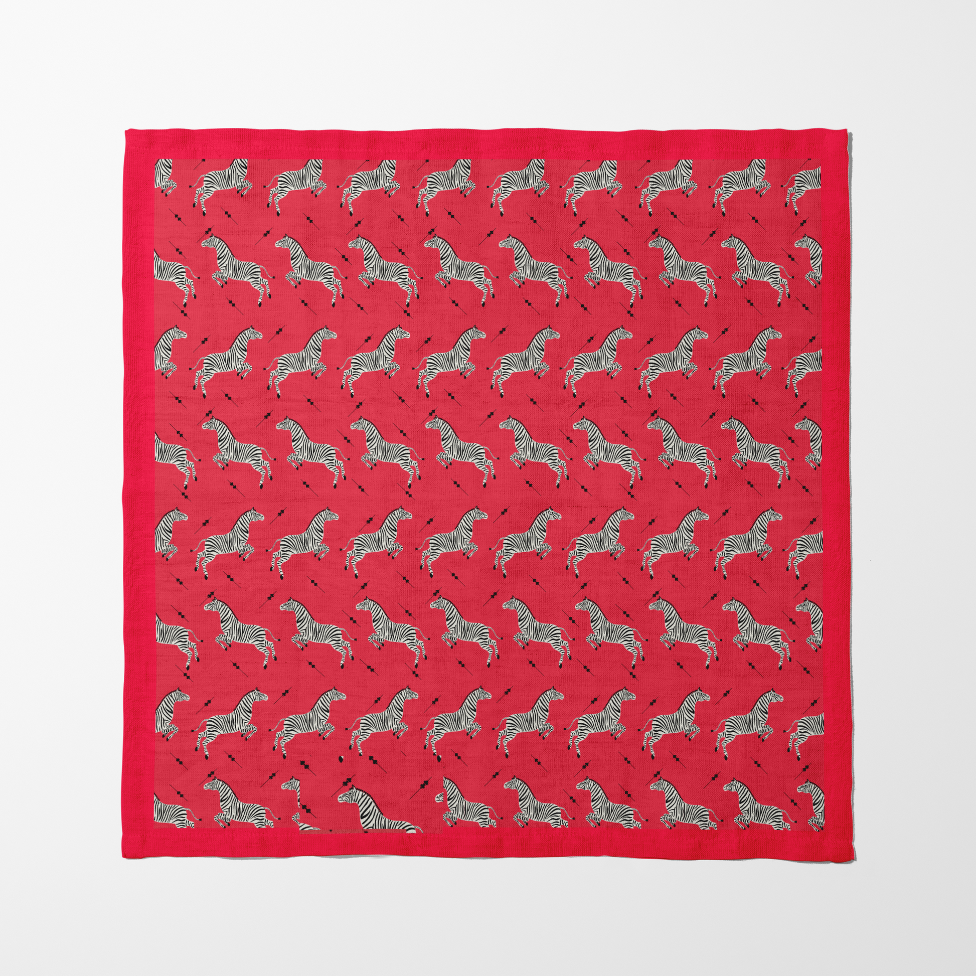 Leaping Zebras in Poppy
