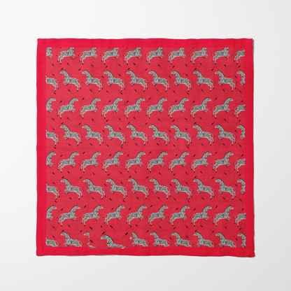 Leaping Zebras in Poppy