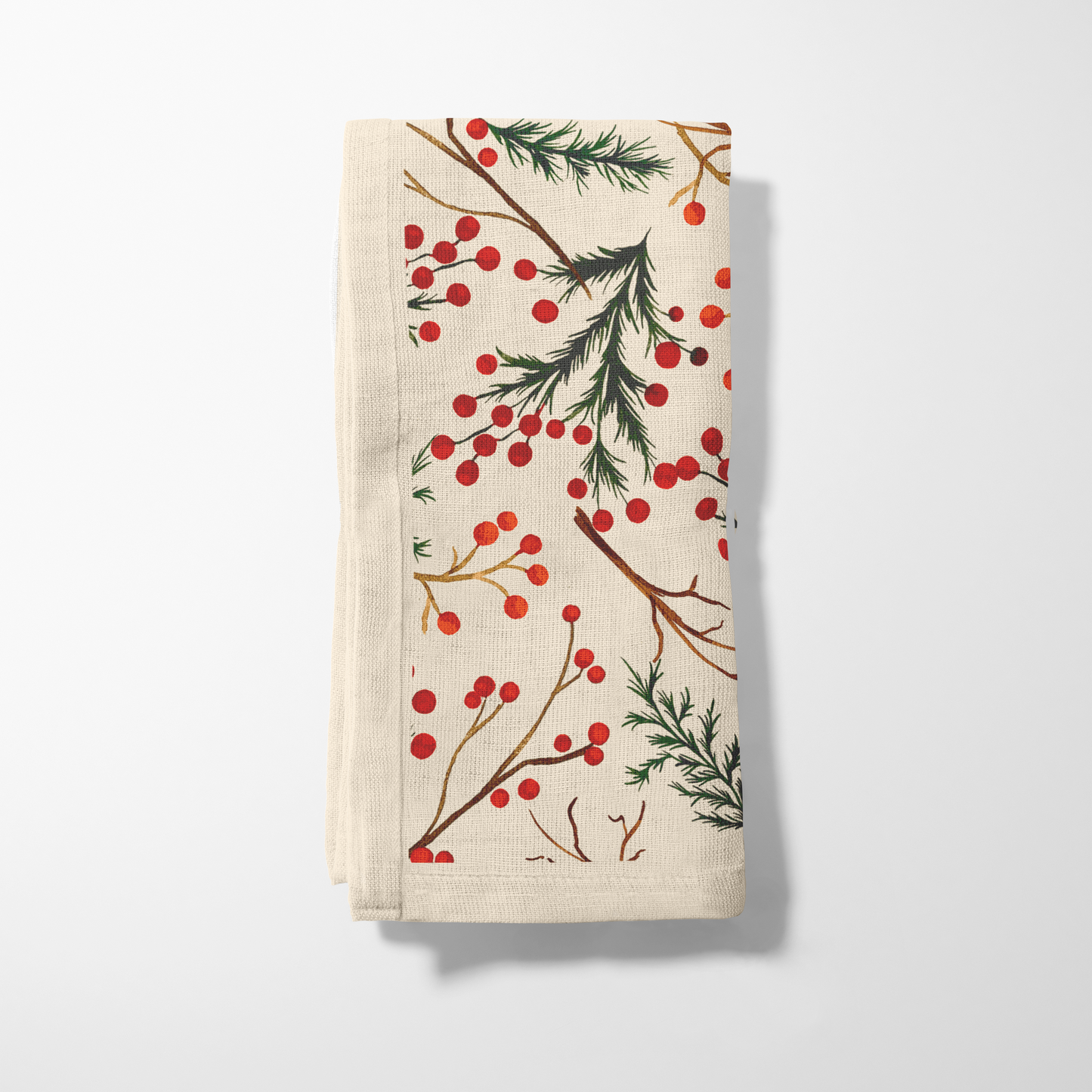 Ecru Mistletoe Napkin