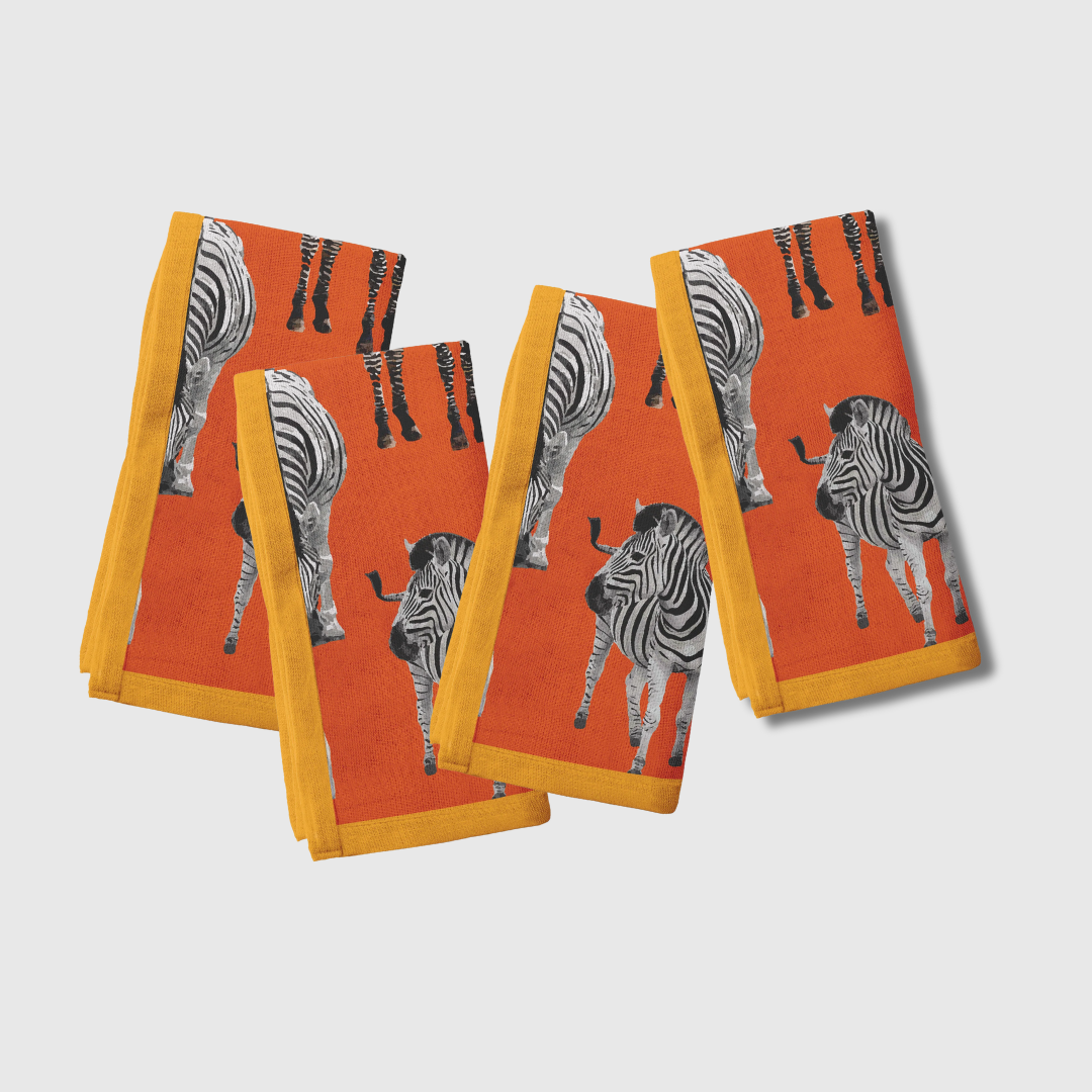 Zias Zebras Napkin | Set of 4