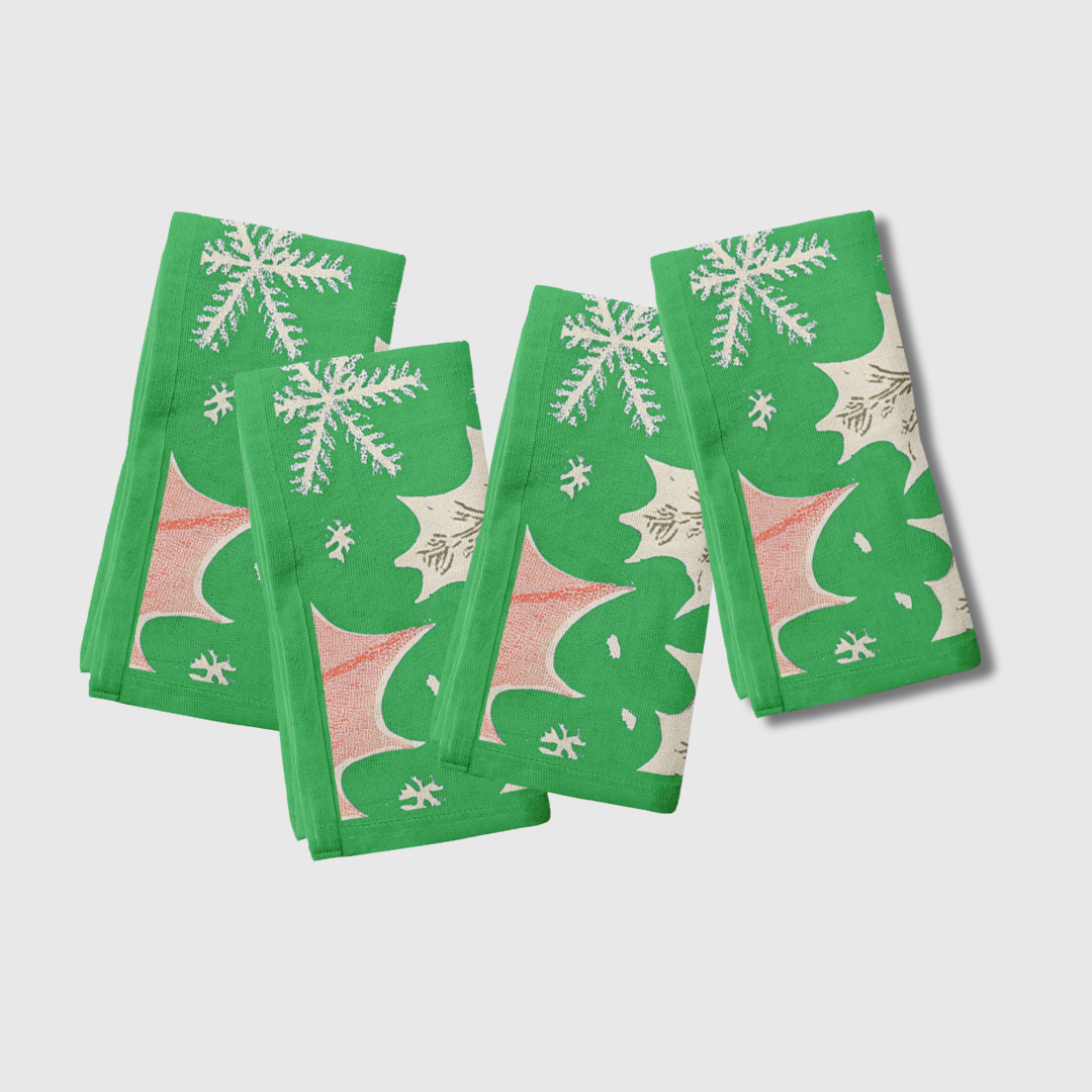 Jolly Holly Napkin | Set of 4