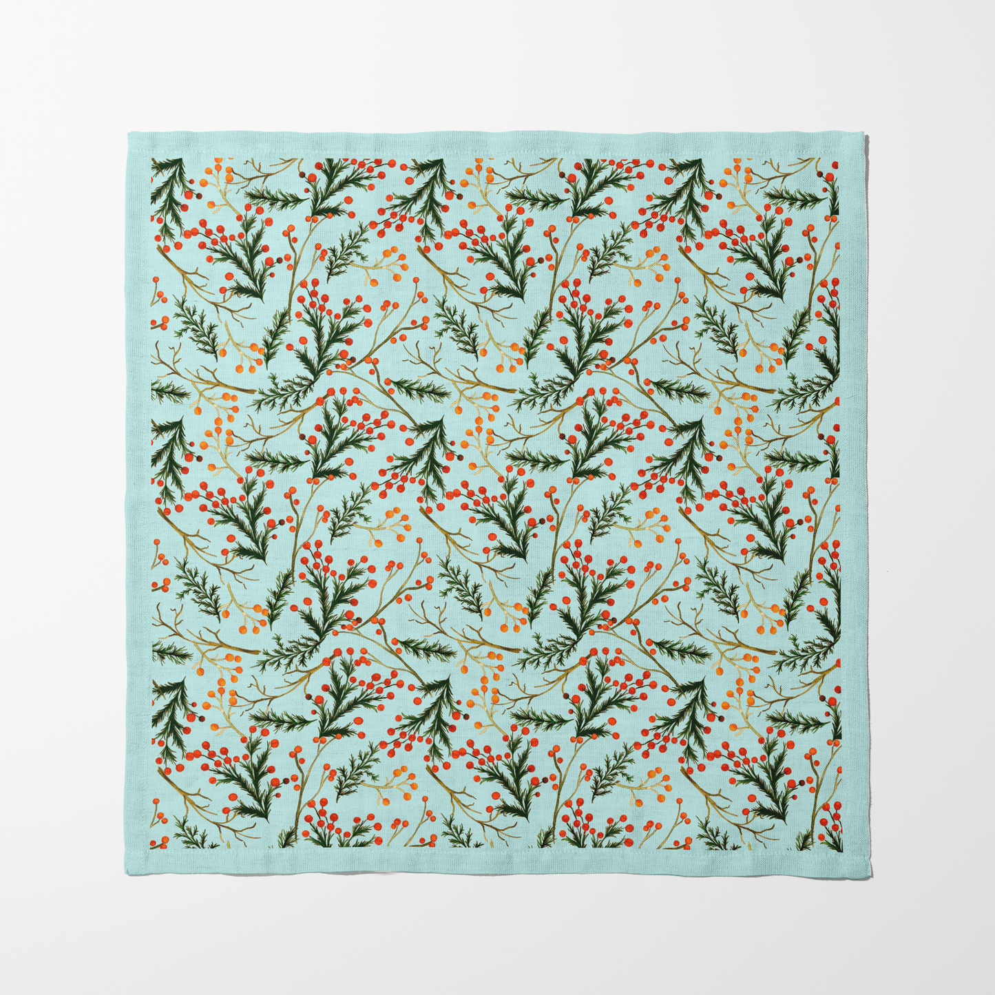 Mint Mistletoe Napkin