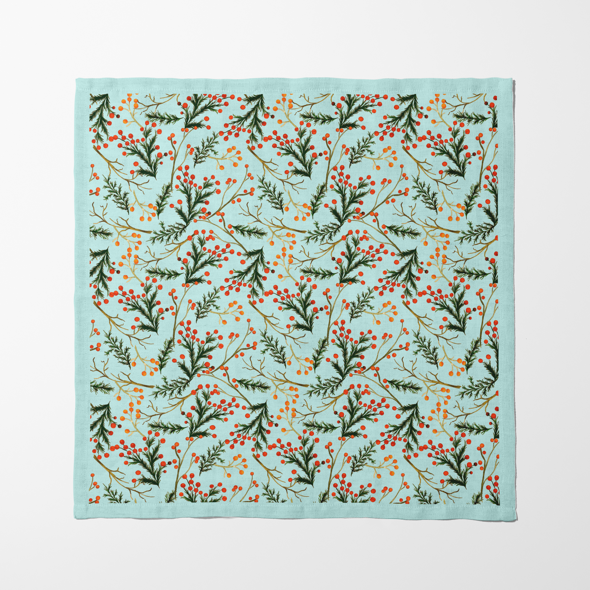 Mint Mistletoe Napkin