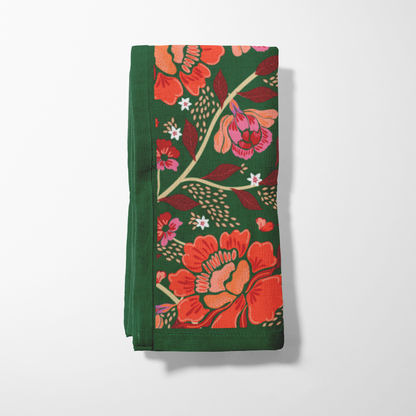 Homegrown Love Napkin in Evergreen